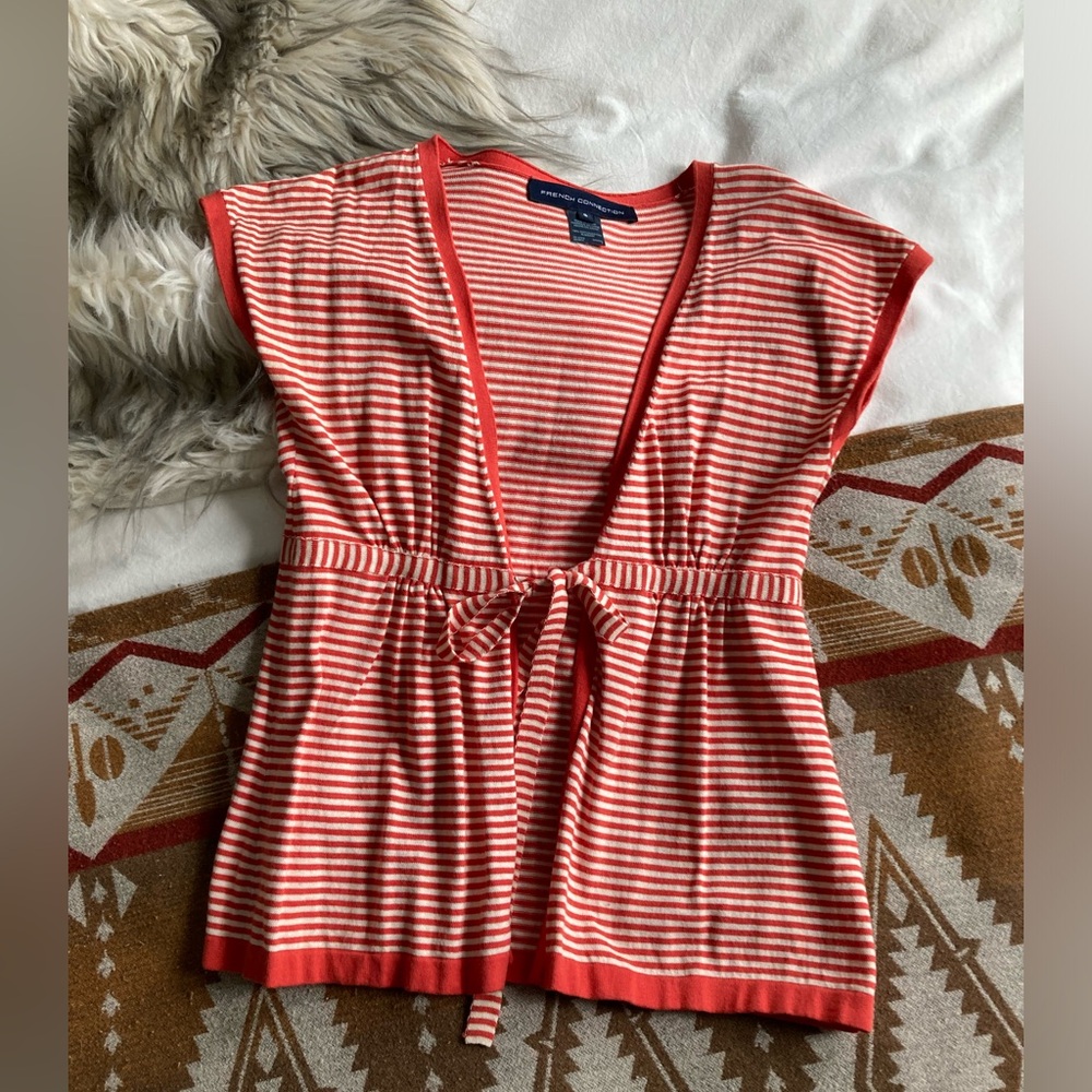 French Connection-Short Sleeve Cardigan- S